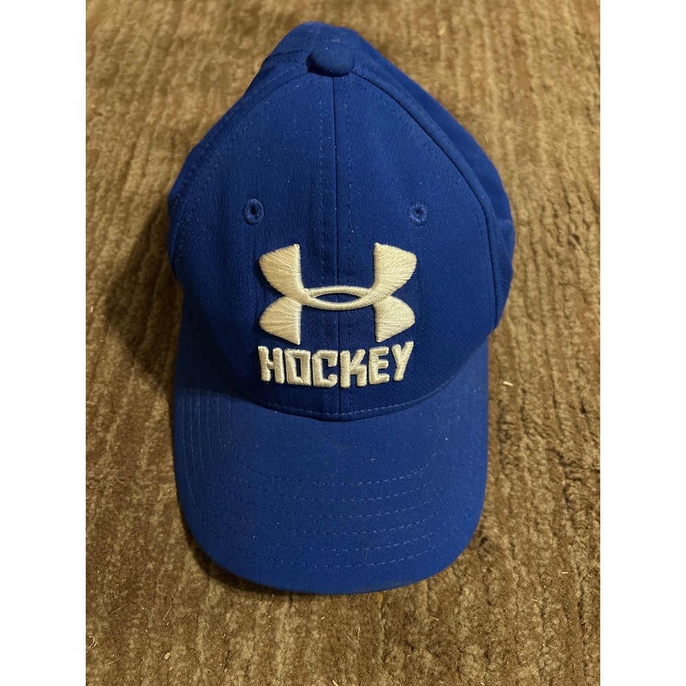Under Armour Hockey Hat Youth S/M Blue‎ Fitted Cap